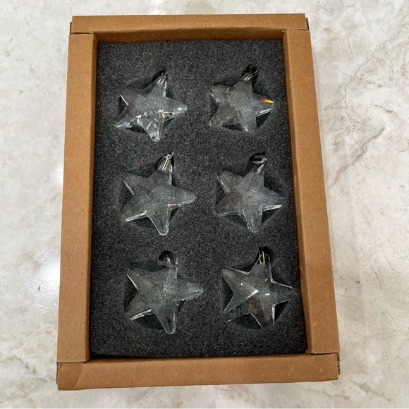 Smith & Hawken Chrystal Star Ornaments NIB
Set of 6 - Picture 4 of 4